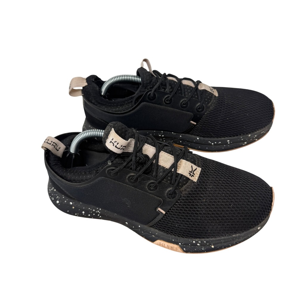 KURU Atum Walking Shoes Black‎ Speckled Orthopedic Athletic Sneakers Womens 7